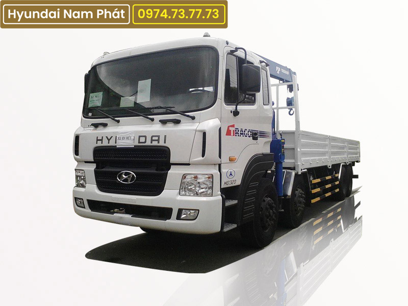 Xe Tải Hyundai 4 Chân HD320 Gắn Cẩu 5 Tấn Tatano TM-ZT504